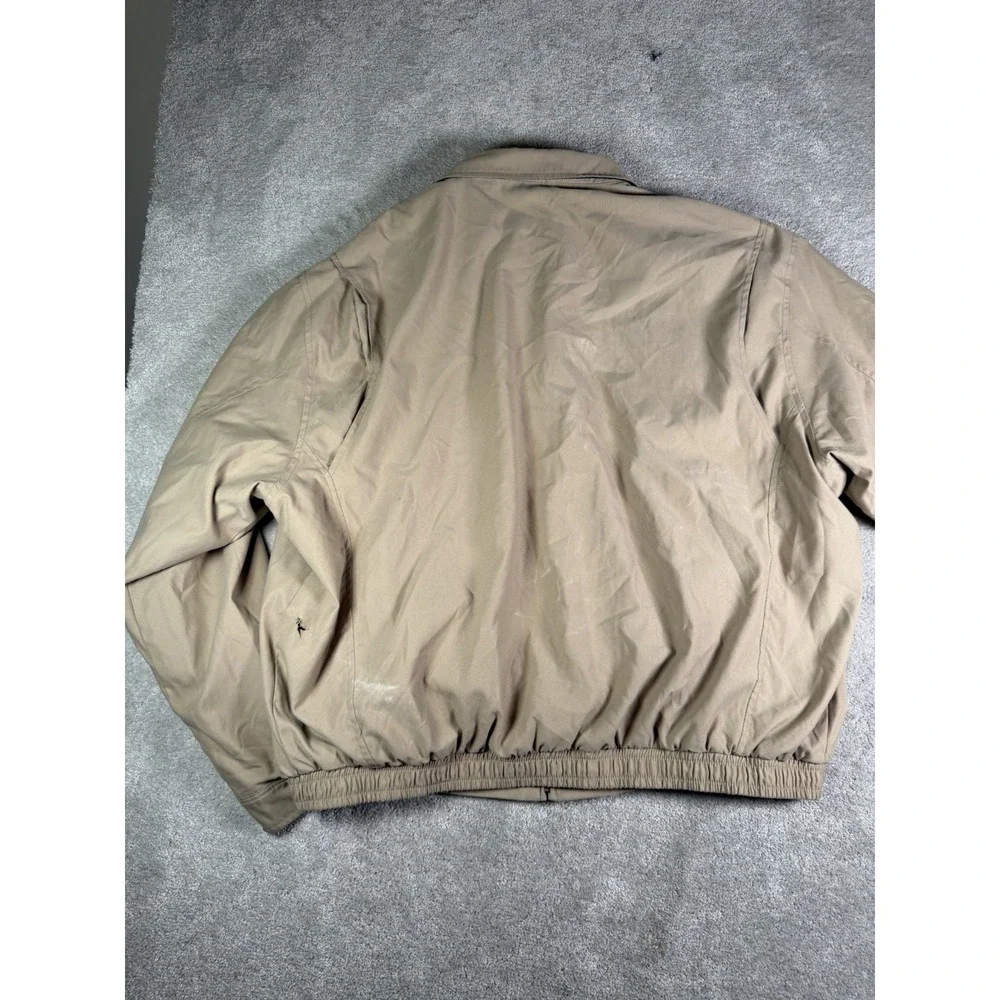 VTG Polo Ralph Lauren jacket Men 2XL Lined Dad Bomber Bi Swing chin Strap Read**